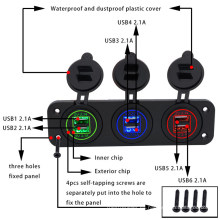 Cargador de coche USB dual, enchufe de 12 V